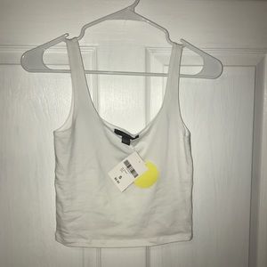 White crop top